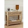The Cane Industries Accessories Console Table With Glass Top