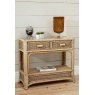 The Cane Industries Accessories Console Table With Glass Top