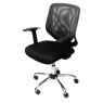 Alphason Office Chairs Atlanta Grey Mesh Back Operator Chair