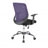 Alphason Office Chairs Atlanta Purple Mesh Back Operator Chair