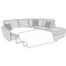 Buoyant Upholstery Fantasia Standard Back Corner Group Sofa Bed (RFC)