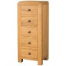 Devonshire Avon Oak 5 Drawer Tall