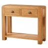 Devonshire Avon Oak 2 Drawer Console Table