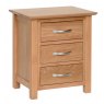 Devonshire Living Devonshire New Oak 3 Drawer Bedside