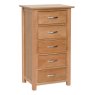 Devonshire Living Devonshire New Oak 5 Drawer Wellington