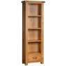 Devonshire Somerset Oak Narrow Bookcase