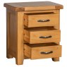 Devonshire Somerset Oak 3 Drawer Bedside