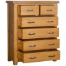 Devonshire Living Devonshire Somerset Oak 4 + 2 Chest