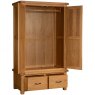 Devonshire Living Devonshire Somerset Oak Double Wardrobe 2 Drawers