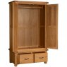 Devonshire Living Devonshire Somerset Oak Double Wardrobe 2 Drawers