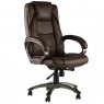 Alphason Office Chairs Northland Brown High Back Soft Feel Leather Executive Chair
