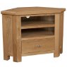 Devonshire Dorset Light Oak Corner TV Unit