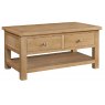 Devonshire Dorset Light Oak Coffee Table With 2 Drawers