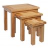 Devonshire Dorset Light Oak Nest Of Tables