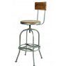 Bluebone Bluebone Re-Engineered Bar Stool With Back Rest