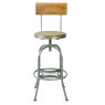 Bluebone Re-Engineered Bar Stool With Back Rest