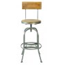 Bluebone Bluebone Re-Engineered Bar Stool With Back Rest