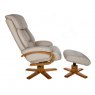 Global Furniture Alliance GFA Nice Swivel Recliner And Footstool