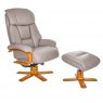 Global Furniture Alliance GFA Nice Swivel Recliner And Footstool