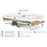 Jay-Be Jay-Be J-Bed Folding Bed With Performance Airflow Mattress, Single
