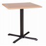 Hafren Contract Furniture Hafren Contract Orlando Coffee Table Height Cruciform Base & Round Premium Laminate Top