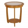 Nathan Classic Teak Glass Top Round Table