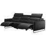 Stressless Emily Double Powered 3 Seater Dual Recliner With Steel Legs