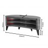 Jual Furnishing Jual San Francisco Curve TV Stand JF709