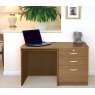 R White Cabinets R White Cabinets Set 02 - Desk with 3 Drawer Unit/Filing Cabinet