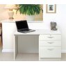 R White Cabinets R White Cabinets Set 02 - Desk with 3 Drawer Unit/Filing Cabinet