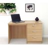 R White Cabinets Set 03 - Desk with CD/DVD Storage Unit
