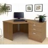 R White Cabinets R White Cabinets Set 07 - Corner Desk with 3 Drawer Unit/Filing Cabinet