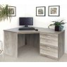 R White Cabinets R White Cabinets Set 07 - Corner Desk with 3 Drawer Unit/Filing Cabinet