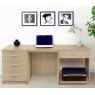 R White Cabinets R White Cabinets Set 11 - Desk with Printer & Drawer Units