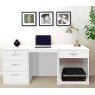 R White Cabinets R White Cabinets Set 11 - Desk with Printer & Drawer Units