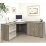R White Cabinets R White Cabinets Set 13 - Corner Desk with Cupboard & Drawer Units