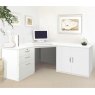 R White Cabinets R White Cabinets Set 13 - Corner Desk with Cupboard & Drawer Units