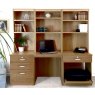 R White Cabinets R White Cabinets Set 14 - Desk, Printer & Drawer Units with Hutch Bookcases