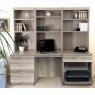 R White Cabinets R White Cabinets Set 14 - Desk, Printer & Drawer Units with Hutch Bookcases