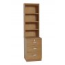 R White Cabinets Three Drawer CD/DVD Storage Unit With OSC Hutch