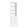 R White Cabinets R White Cabinets Three Drawer CD/DVD Storage Unit With OSC Hutch