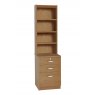 R White Cabinets Three Drawer Filing Cabinet with OSC Hutch