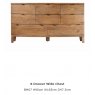 Hafren Collection Sherlock Bermuda 8 Drawer Wide Chest