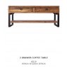 Hafren Collection Sherlock Nixon 2 Drawer Coffee Table