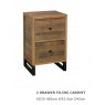 Hafren Collection Sherlock Nixon 2 Drawer Filing Cabinet