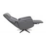 Global Furniture Alliance GFA Houston Swivel Recliner Chair With Integrated Footstool