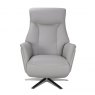Global Furniture Alliance GFA Houston Swivel Recliner Chair With Integrated Footstool